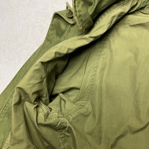 Vintage Field Jacket Mens L Green OG 107 1961 Vietnam M-65 Sateen USAF Coat - Picture 15 of 16